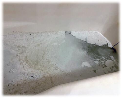 埼玉県熊谷市のエコキュート風呂釜洗浄で出てきた汚れ②